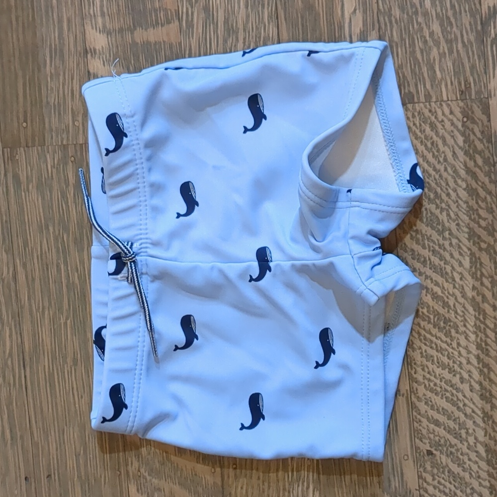 Janie and Jack whale swim trunks, 3-6 months